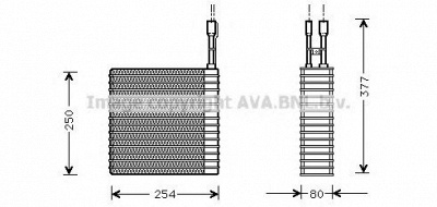 AVA QUALITY COOLING jev031 -  Испаритель, кондиционер